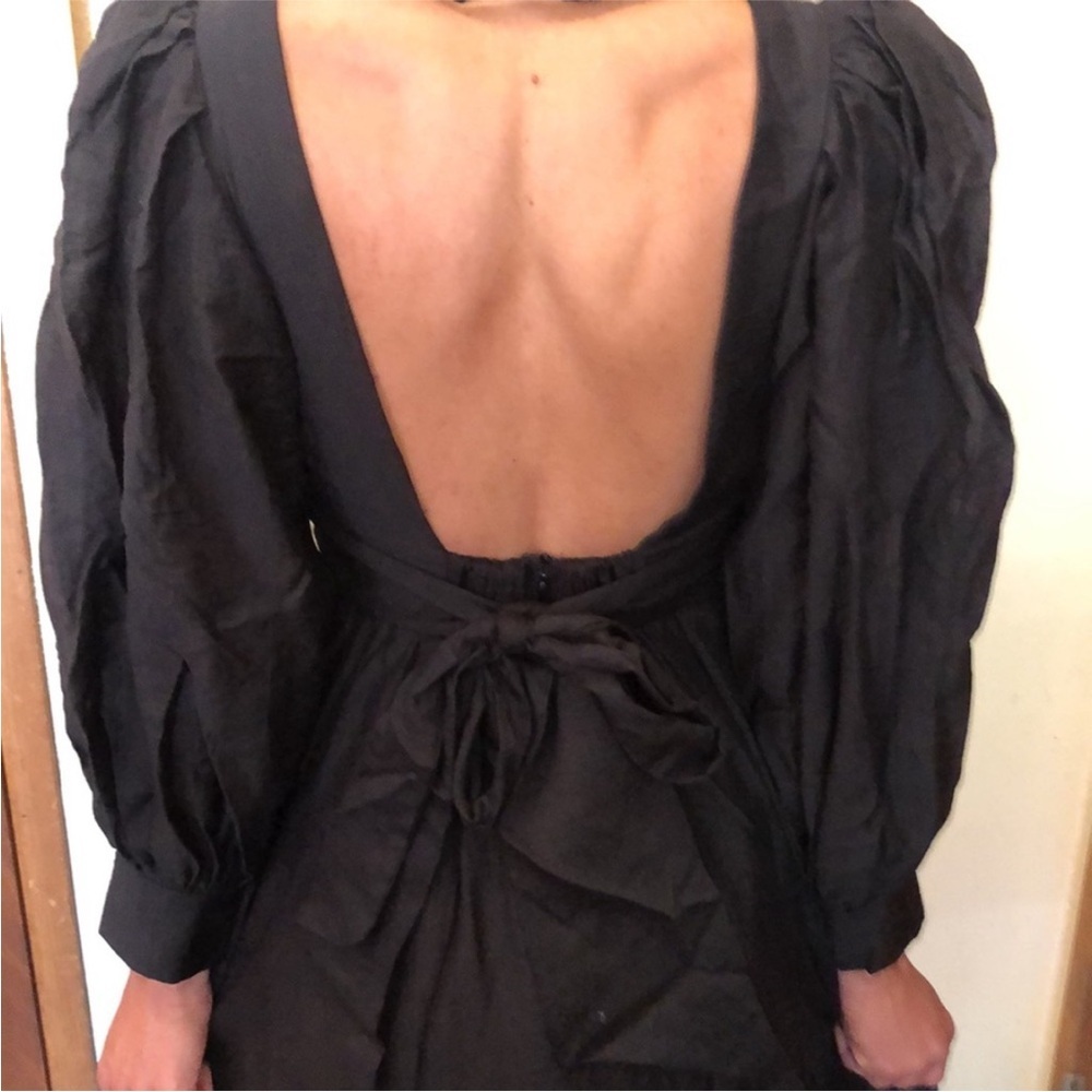 Sabina Musayev Daphna Black Midi Dress XS - Picture 11 of 11
